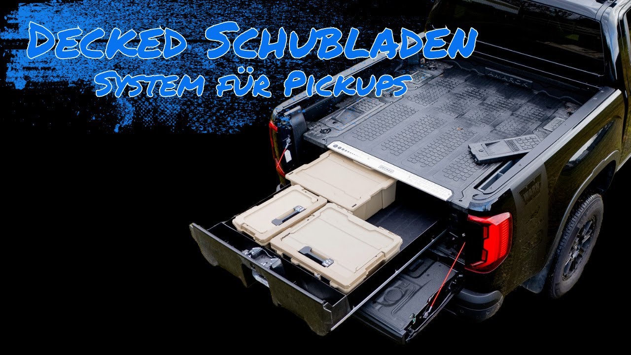 Decked Schubladen System für Pickups, Overlander, Handwerker, Jäger ect.