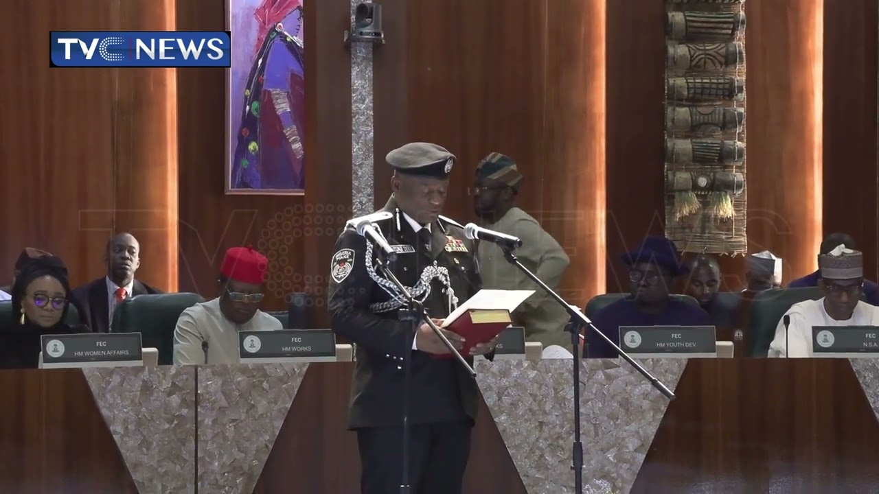 President Tinubu Swears In Tunji Disu As Substantive IGP