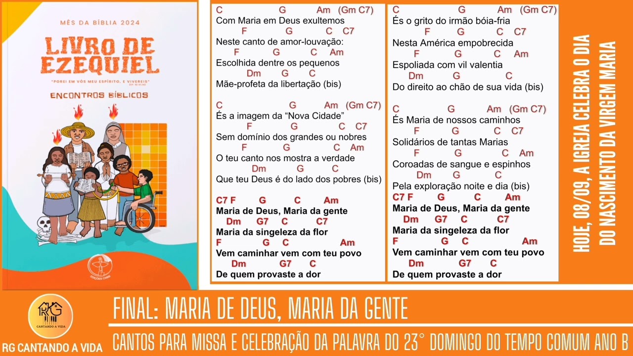 MARIA DE DEUS, MARIA DA GENTE (Canto Final da Festa da Natividade da Virgem Maria)