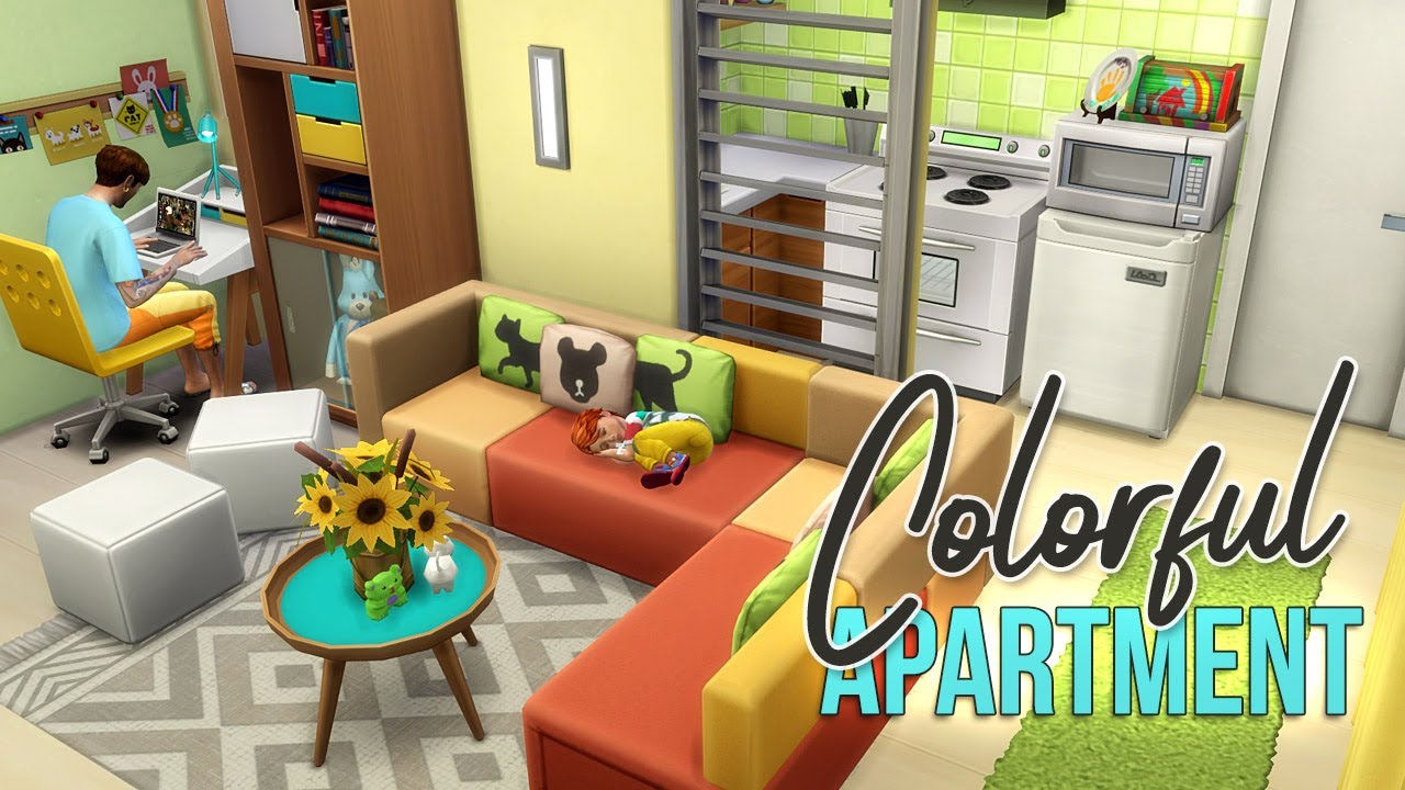COLORFUL APARTMENT | 702 Zenview (Part 1) | The Sims 4 | Stop Motion Build | No CC