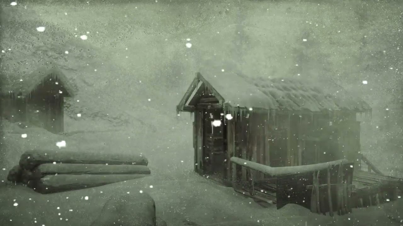 Gentle Blizzard Evening | Quiet Winter Drift & Moonlit Snowfall for Deep Sleep