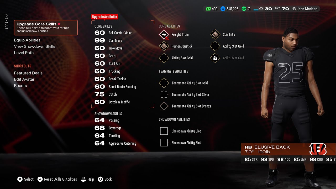 How To Make The Meta Halfback Glitch Build For Madden 25 Superstar Showdown