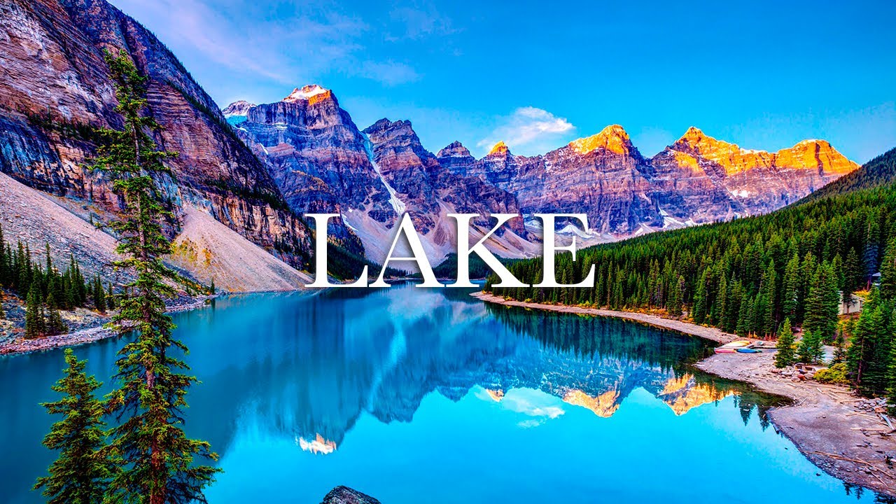 Serene Lake Views in 4K with Calming Music for Deep Relaxation