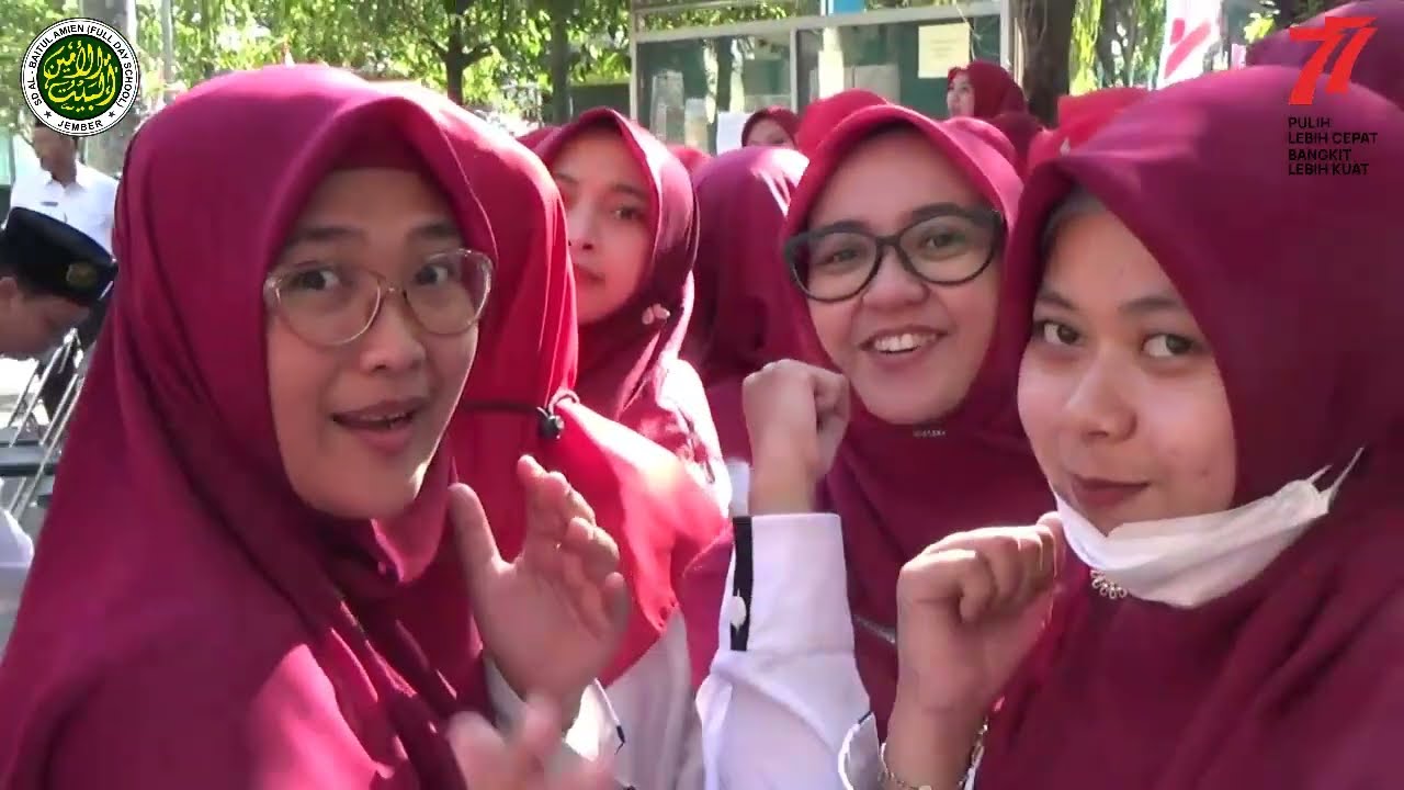 UPACARA HUT RI 77 SD AL BAITUL AMIEN JEMBER
