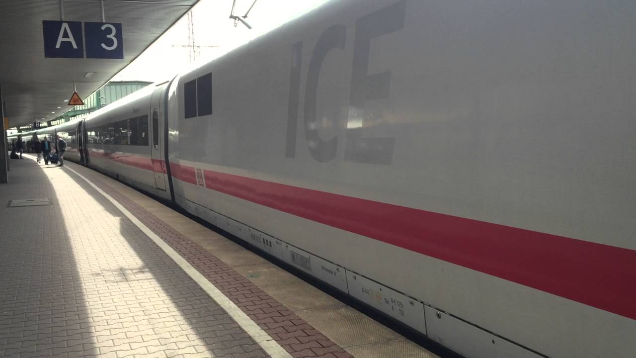 Ein- und Ausfahrt ICE 940 in Duisburg Hbf