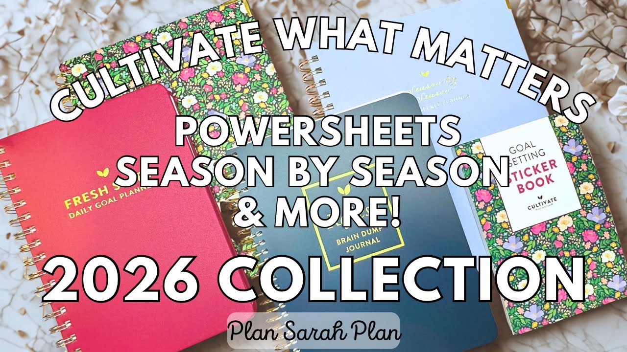 POWERSHEETS 2026 | SEASON BY SEASON | FRESH START | BRAIN DUMP JOURNAL | КНИГА СТИКЕРОВ