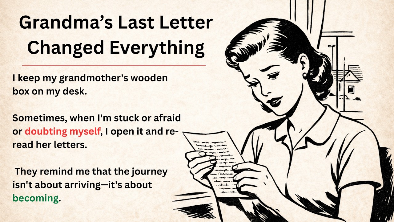 Learn English with Stories | Grandma’s Last Letter Changed Everything | Improve Your English
