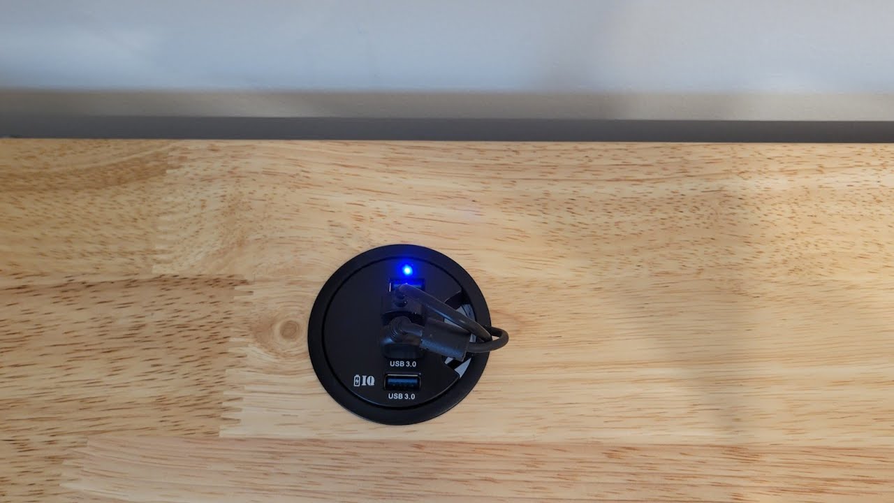 WDX Grommet Desk USB 3.0 install