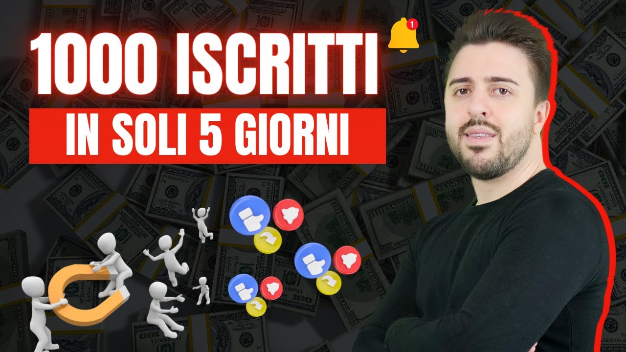 Come Raggiungere 1000 Iscritti su YouTube in 5 Giorni