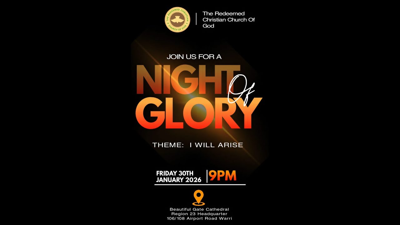 NIGHT OF GLORY || FRIDAY 30TH JANUARY 2026