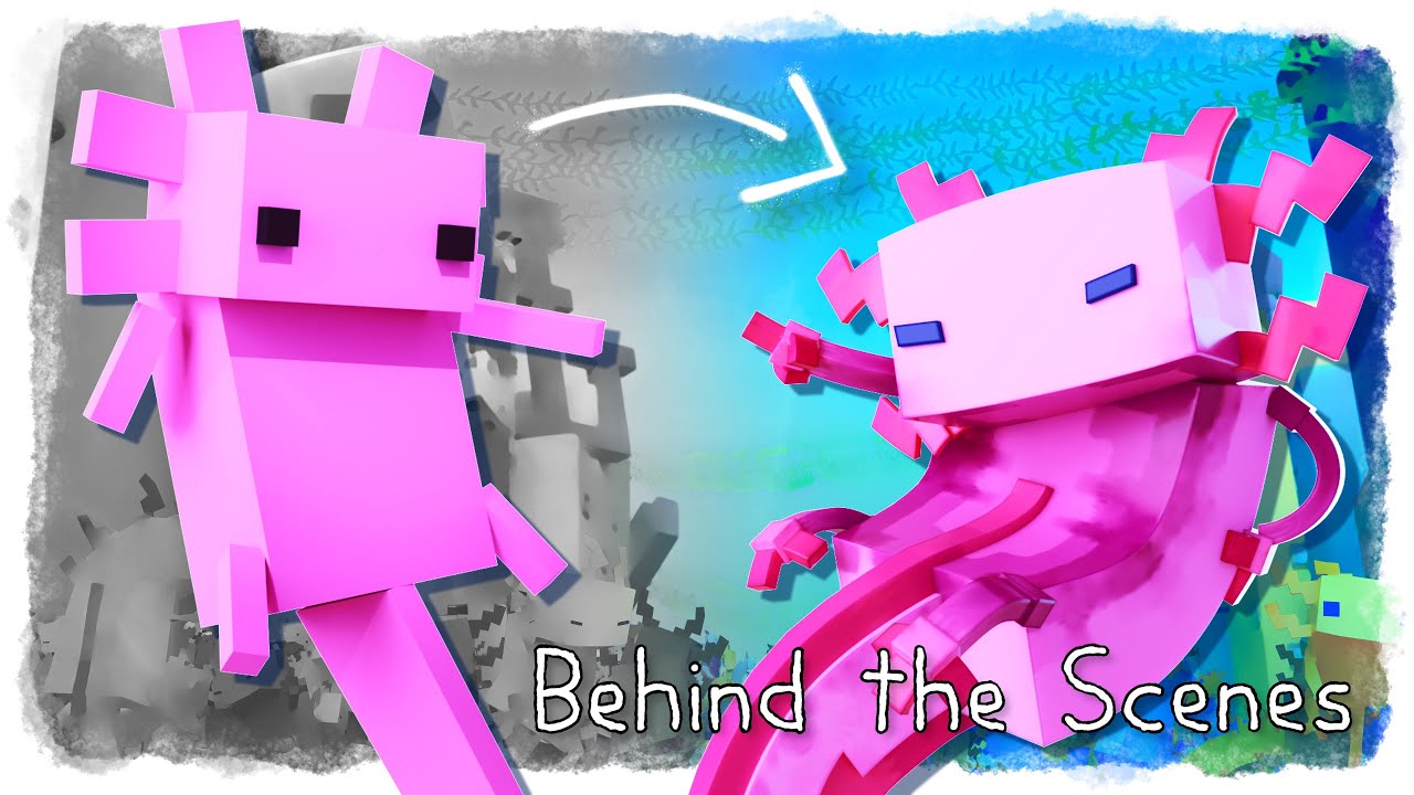 (Behind the Scenes) Axolotls Party Hard - MINECRAFT AXOLOTL RAP 🎵
