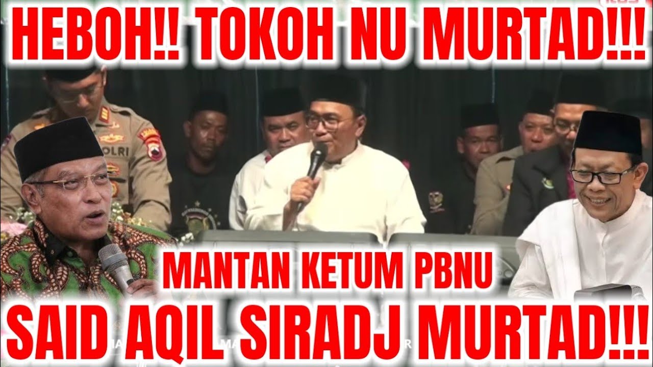HEBOH!! MANTAN KETUA PBNU MURTAD!!!