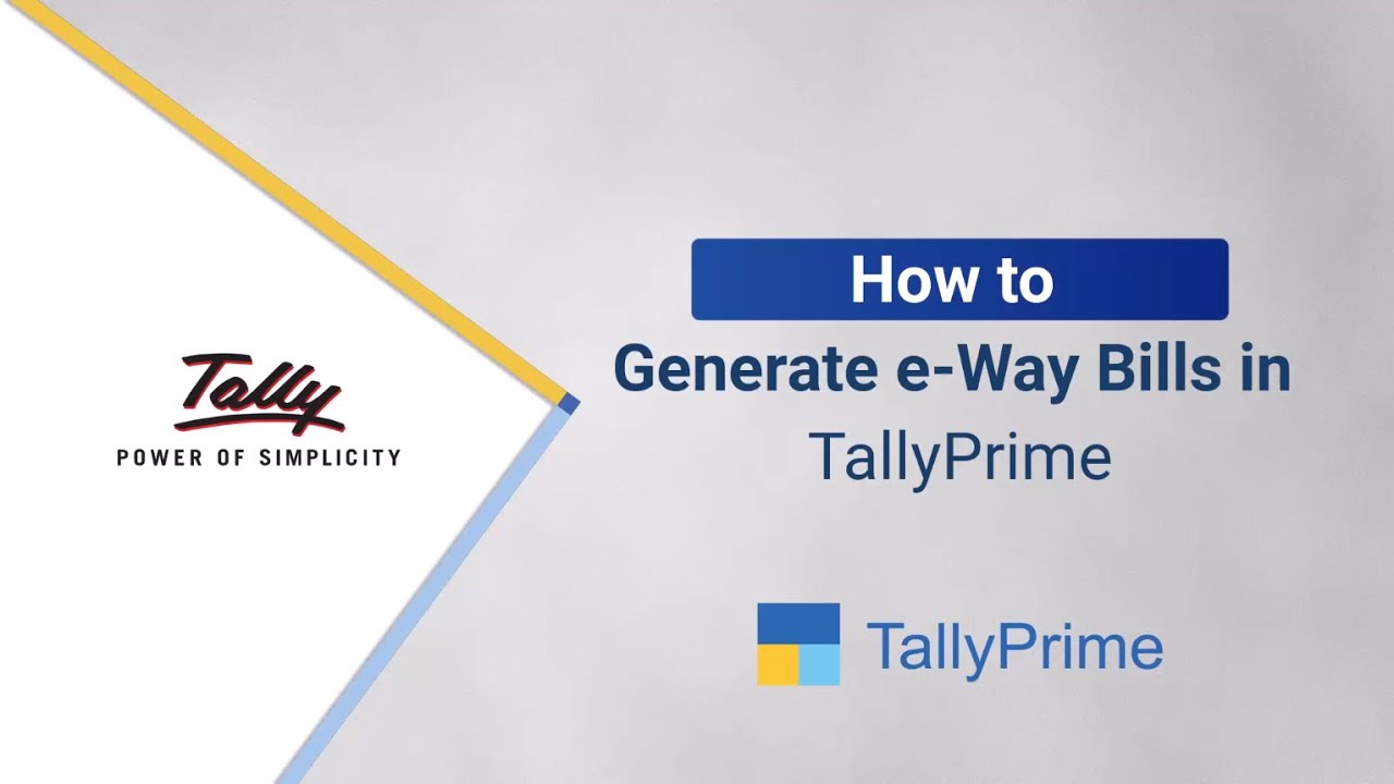 Как создавать электронные накладные в TallyPrime | TallyHelp