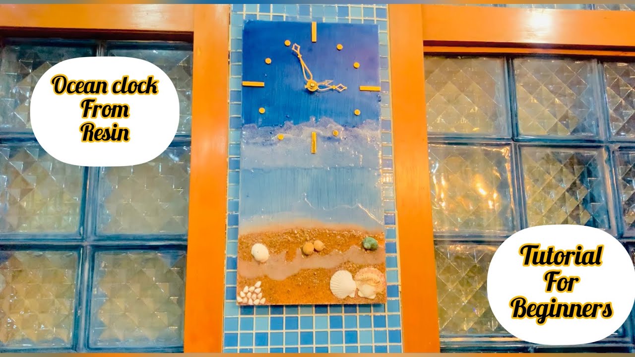 Ocean Clock from Resin -Step by Step Resin tutorial |Resin Art