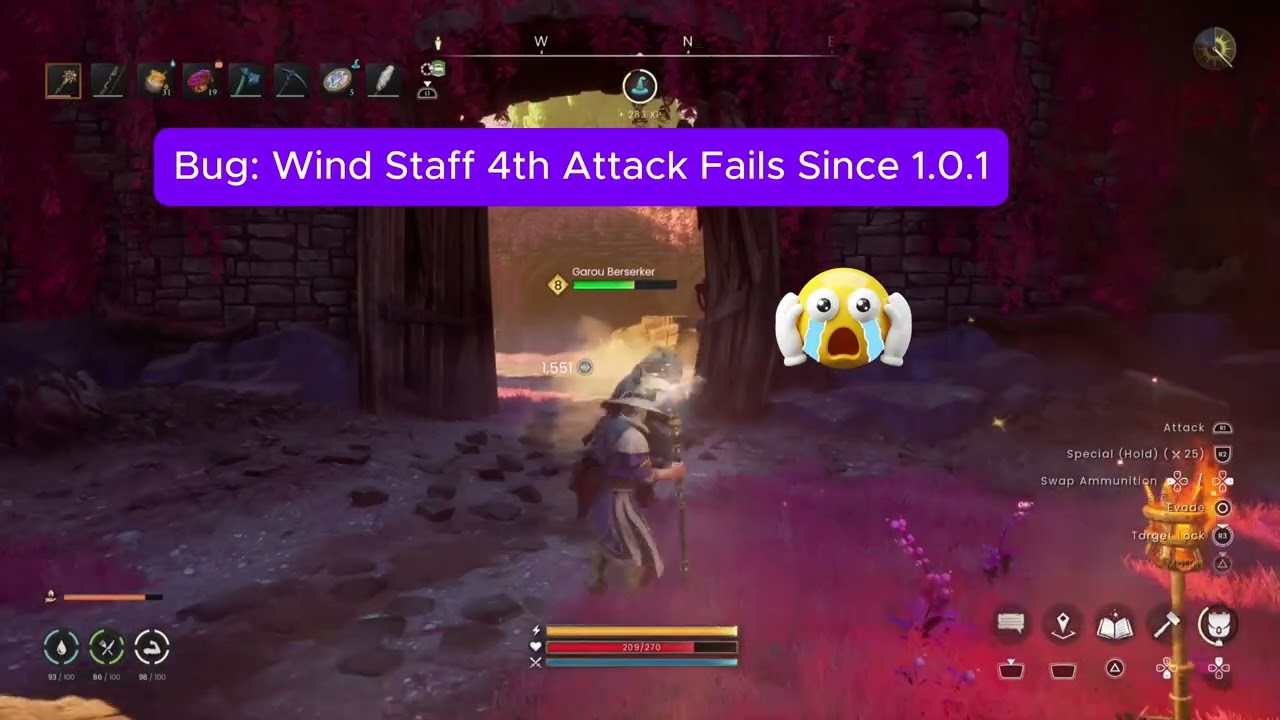 Bug: Wind Staff 4th Attack Fails Since 1.0.1 | RuneScape DragonWilds