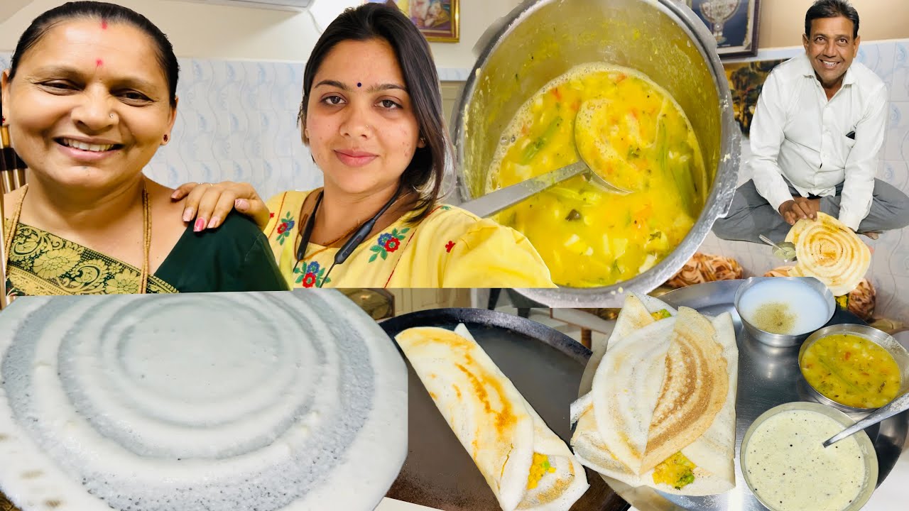 Restaurant type Dhosa Recipe 🌮Or Mummy Ne Kya Banaya ! 🤩
