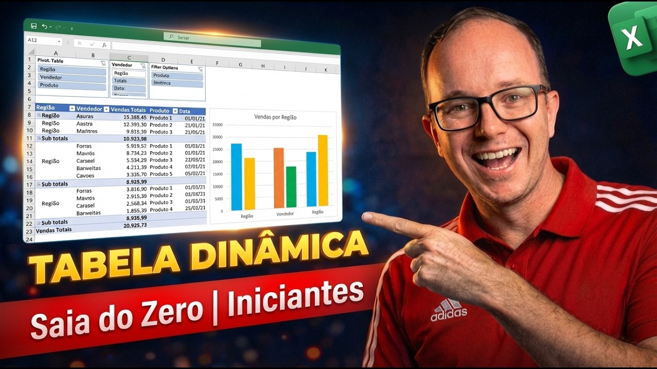 Tabela Dinâmica do Zero para Iniciantes em Excel