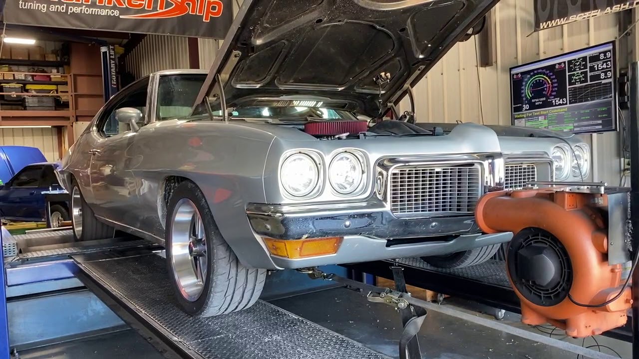 1970 LeMans Pontiac 350 dyno run.