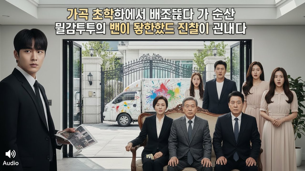 가족 초상화에서 배제됐다 그 순간 물감투성이 밴이 도착했고 진실이 공개됐다