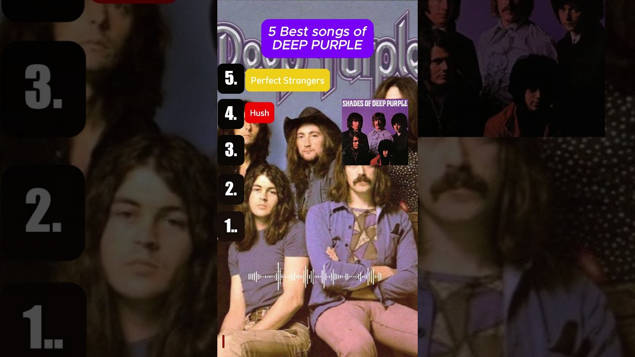 DEEP PURPLE | TOP 5 BEST SONGS #deeppurple #rockclassic #toprock