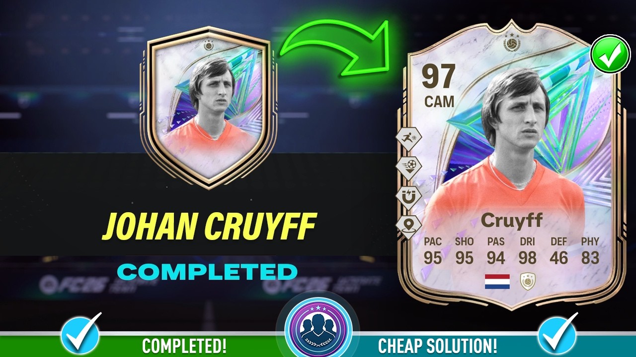 Решение SBC 97 FOF Greats of the Game Icon Йохан Кройф &mdash; Дешевое решение и советы &mdash; FC 26