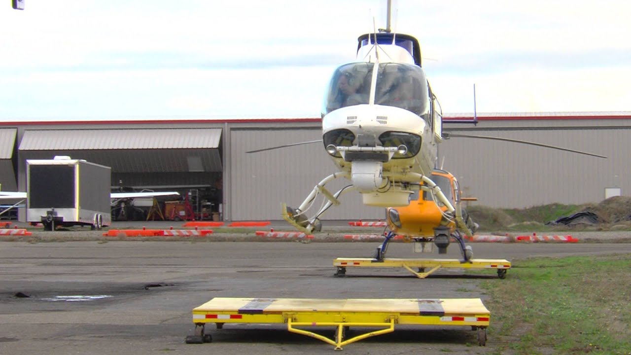 Bell 206L-4 LongRanger Full Start Takeoff & Landing