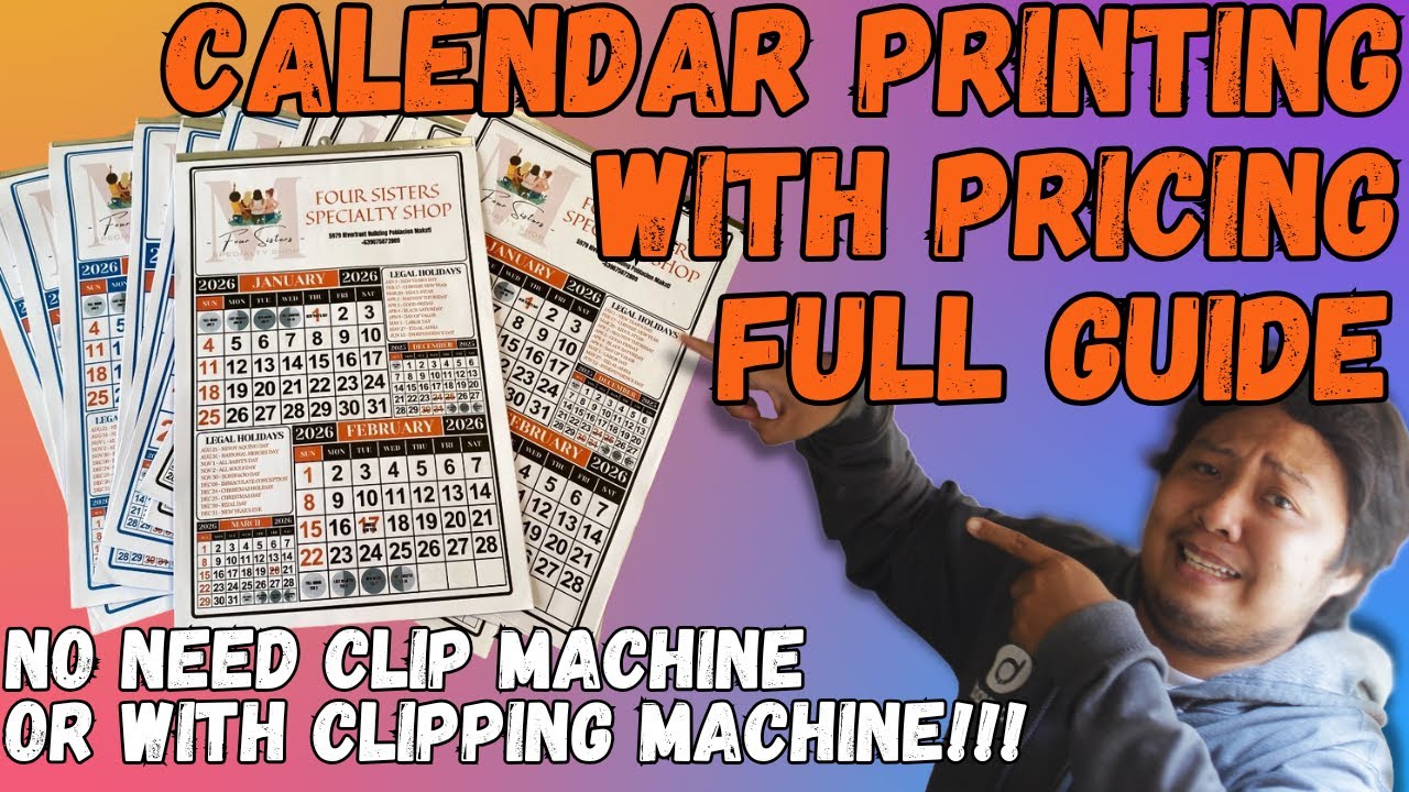 COMMERCIAL CALENDAR PRINTING BUSINESS STEP-BY-STEP TUTORIAL | COMPLETE MATERIALS & PRICING GUIDE!