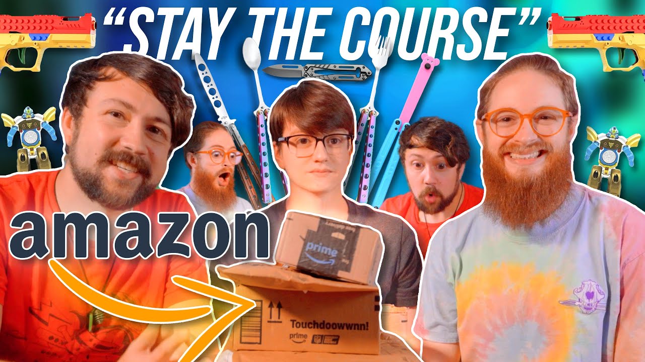 Распаковка ХУДШИХ ножей Amazon... при участии Итана Блейда Биаса!! (Распаковка дешёвых балисонгов)