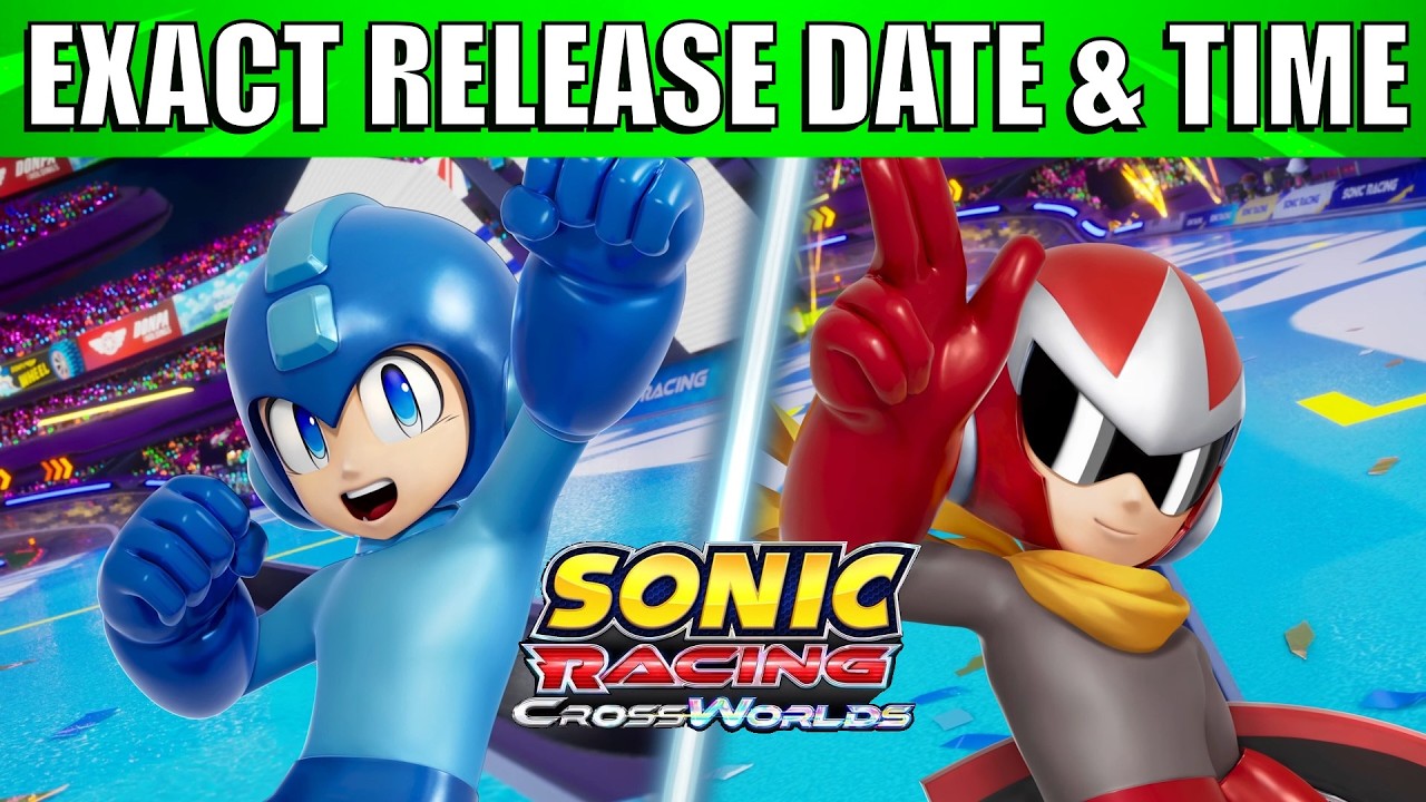 Точная дата и время выхода DLC-пакета Mega Man для Sonic Racing Crossworlds