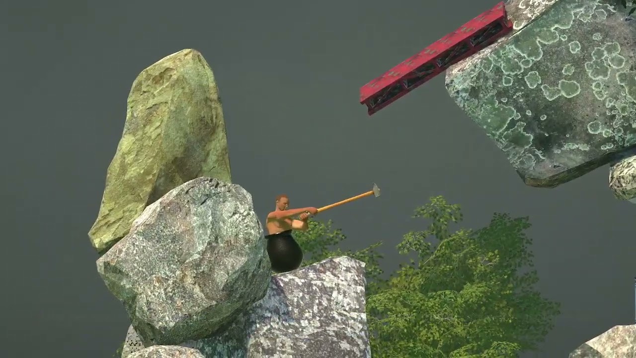 прохожу Getting Over It with Bennett Foddy