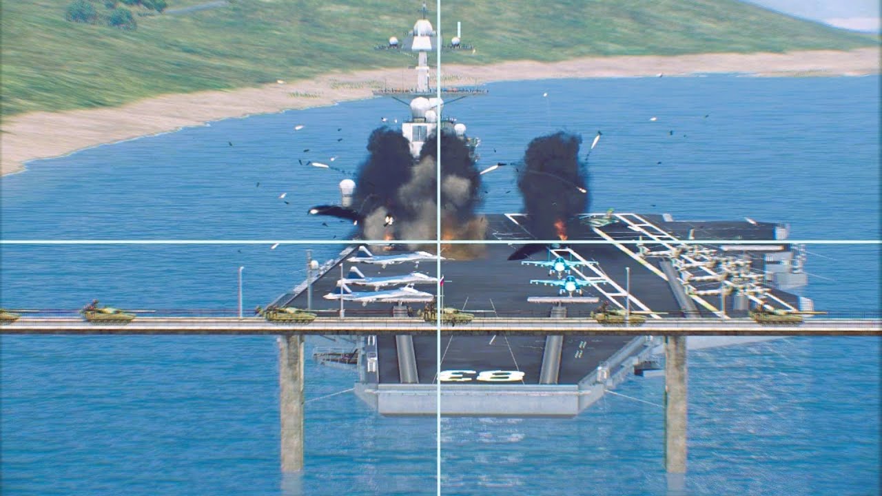 5 МИНУТ НАЗАД российский авианосец был взорван в море украинской ракетой.