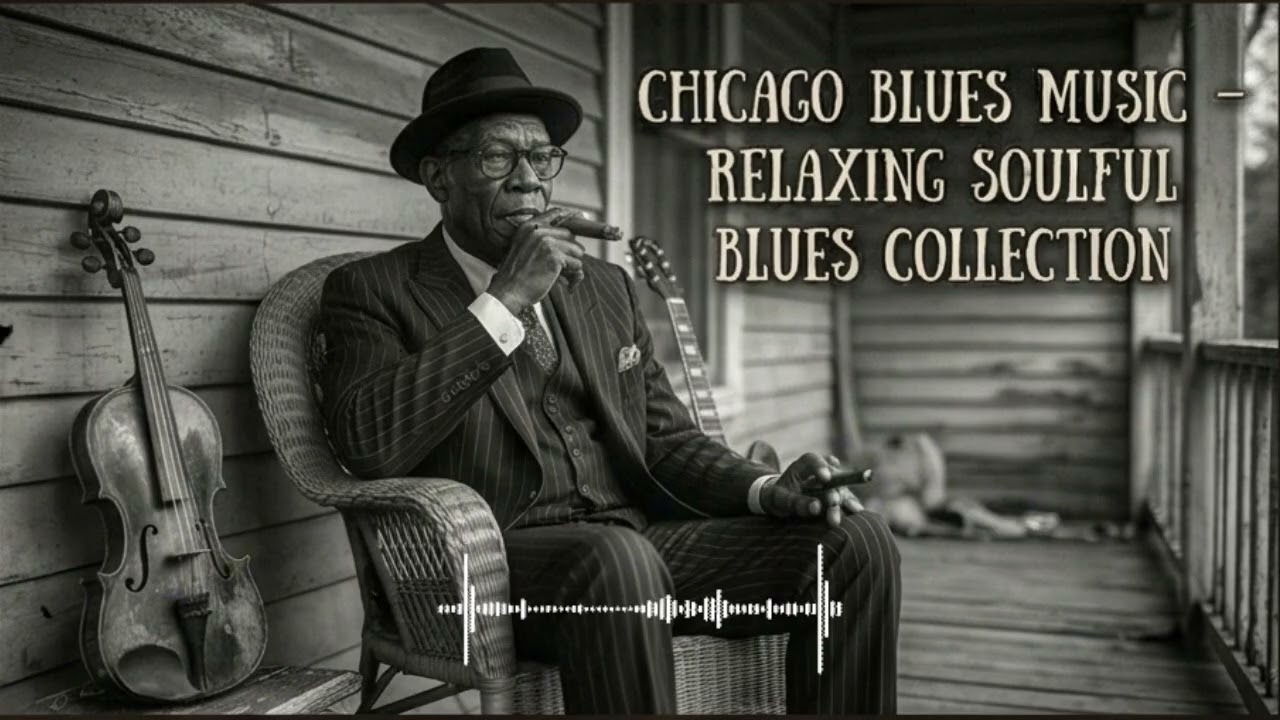 Midnight Chicago Blues – Slow Whiskey Blues Guitar for Relaxing Nights | Vintage Blues 1940s