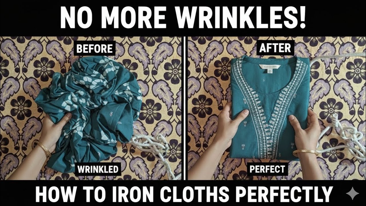 How to IRON cloths perfectly | No More Wrinkles