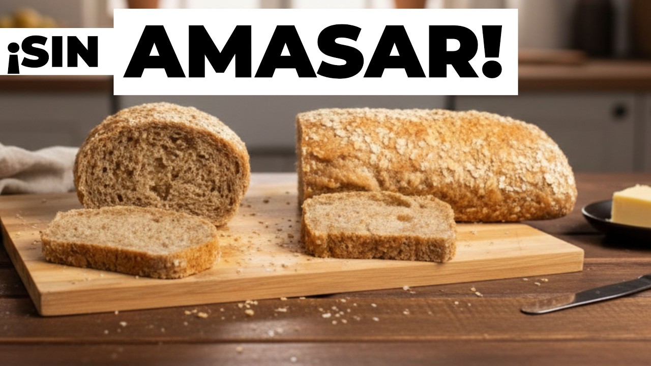 Probé 10 recetas y ESTE es el MEJOR Pan Integral: ¡Solo 4 INGREDIENTES! 🍞