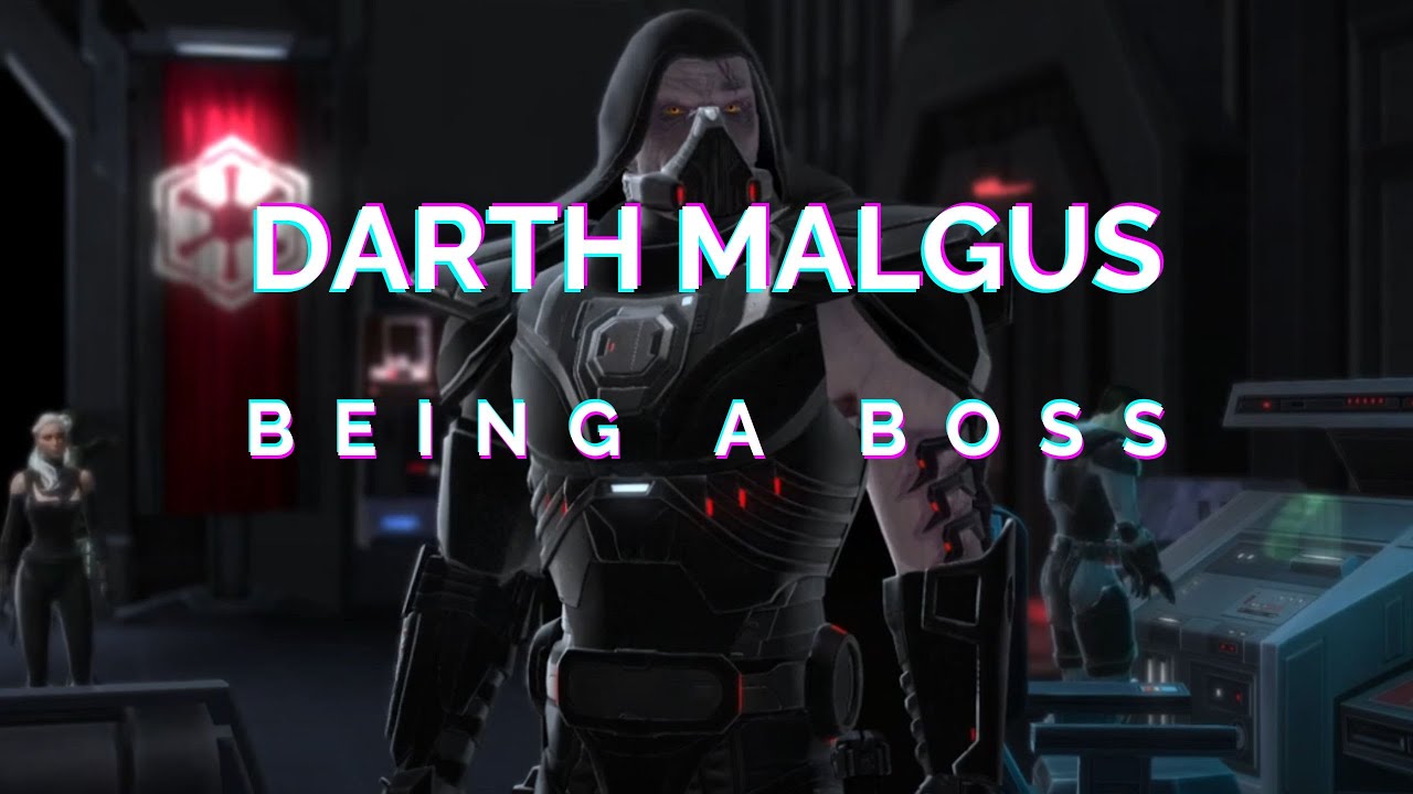 Darth Malgus being a boss | Ossus Cutscene | Star Wars The Old Republic