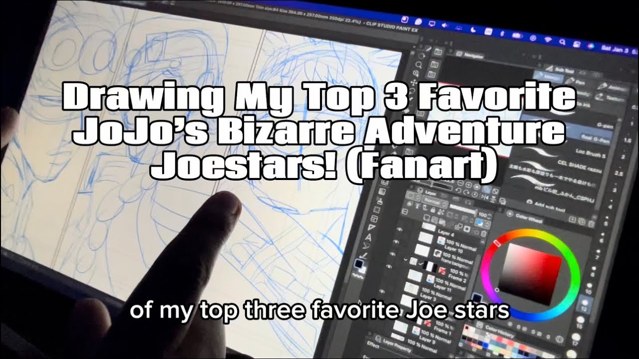 DRAWING MY TOP 3 FAVORITE JOESTARS FROM JOJO’S BIZARRE ADVENTURE! 
