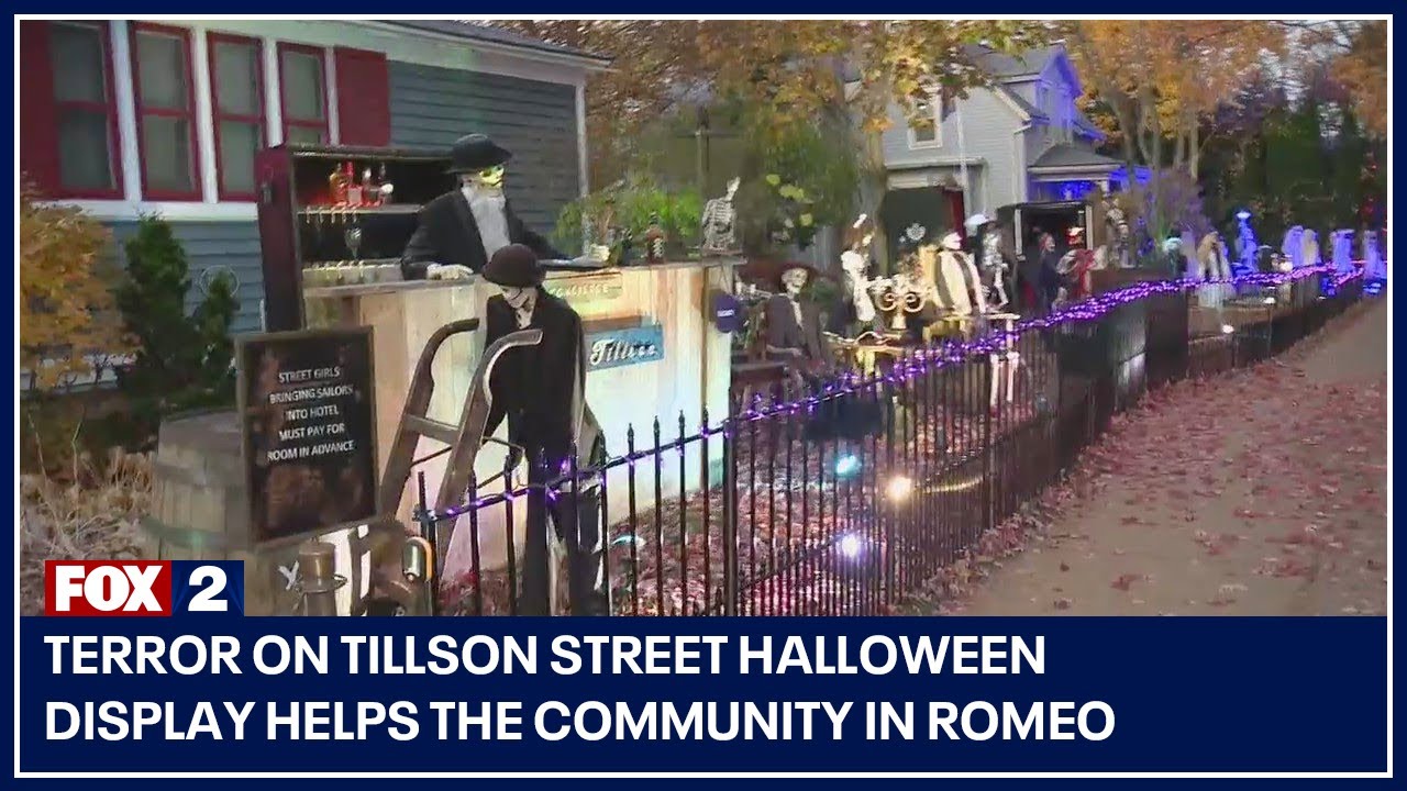 Terror on Tillson Street Halloween display helps the community in Romeo