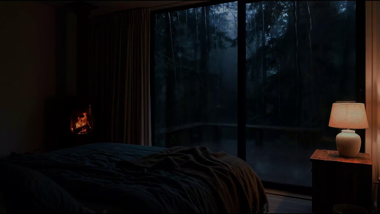 Deep Sleep in Minutes | Night Rain ASMR