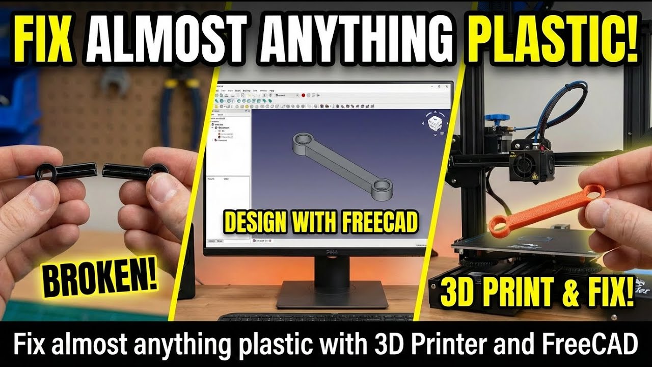 How to fix toys (and almost anything) with 3D Printer and FreeCAD