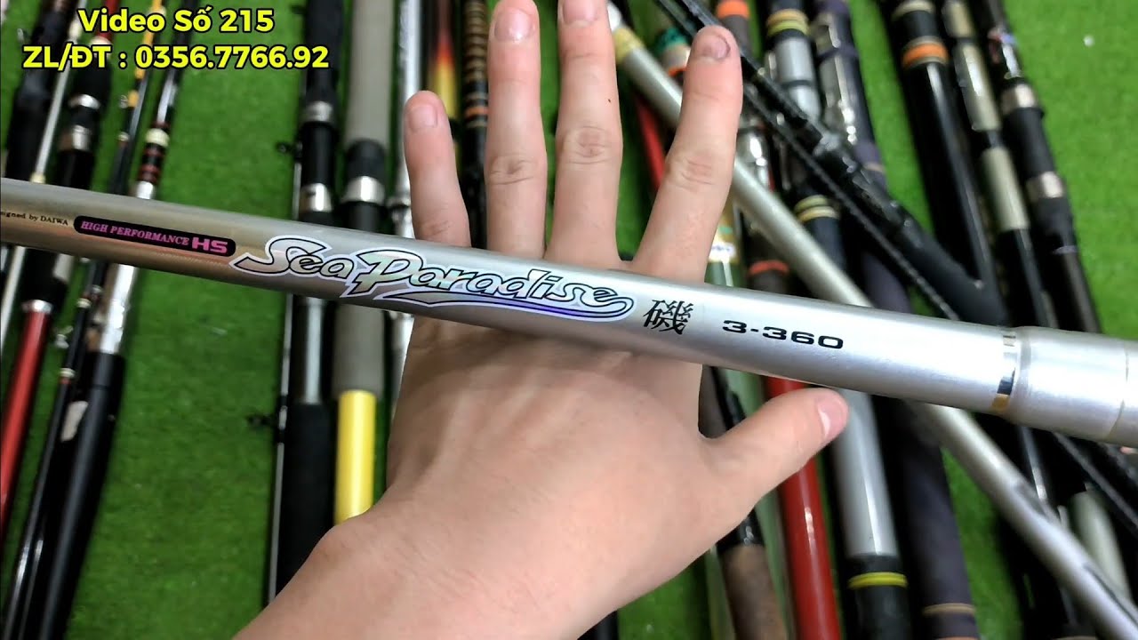 Video Số 215 🇻🇳 Cần Câu Bãi Nhật 🇯🇵 Daiwa Shimano - Cần Tay & Máy Phíp , Carbon Đầy Đủ 