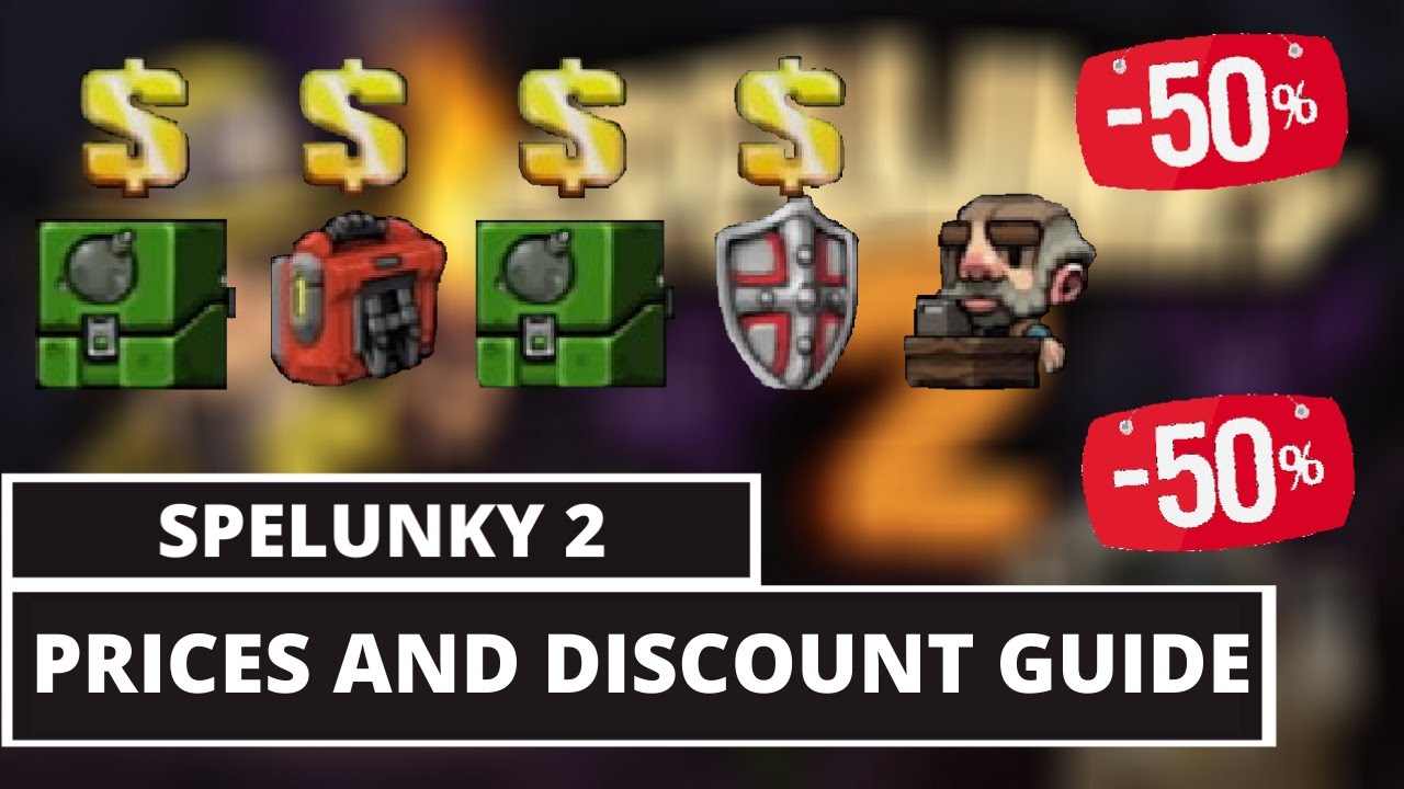 Руководство по ценам и скидкам для торговцев в Spelunky 2. Как снизить цены для торговцев в Spelu...