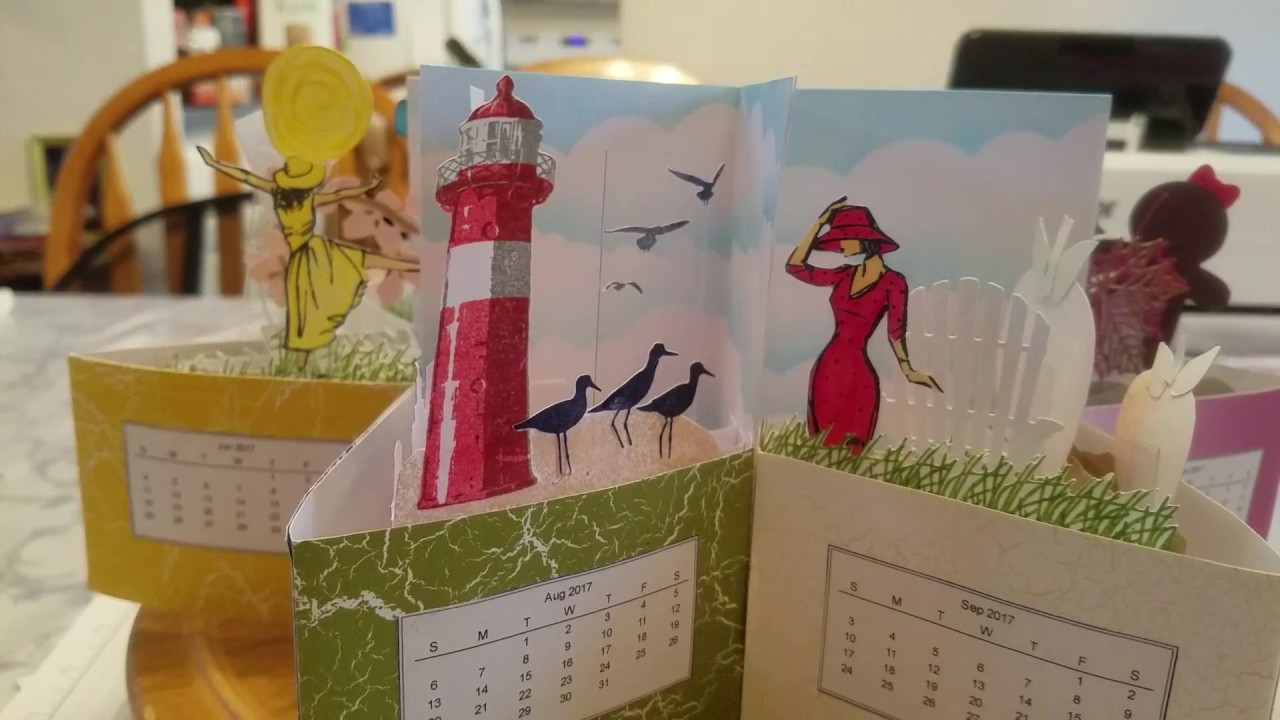 Yearly Accordian Circle Calendar