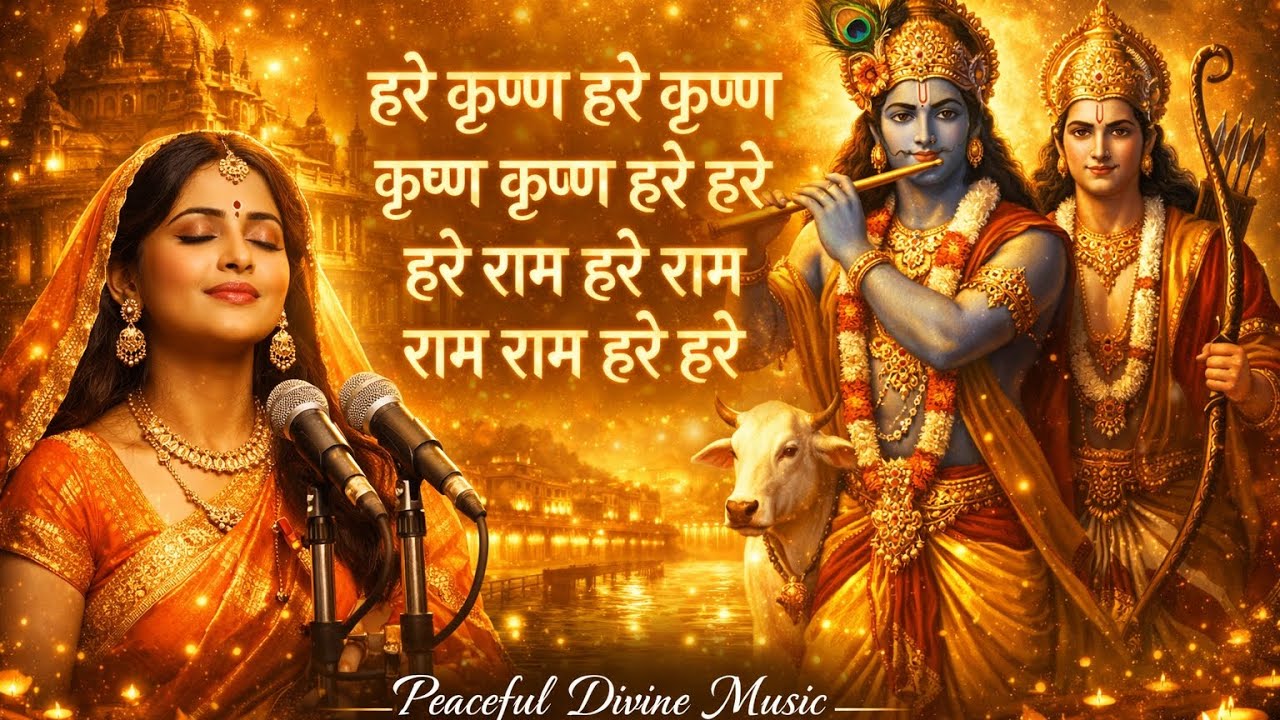 Hare Krishna Hare Rama 🙏 Most Powerful Krishna Mantra | Bhakti Bhajan