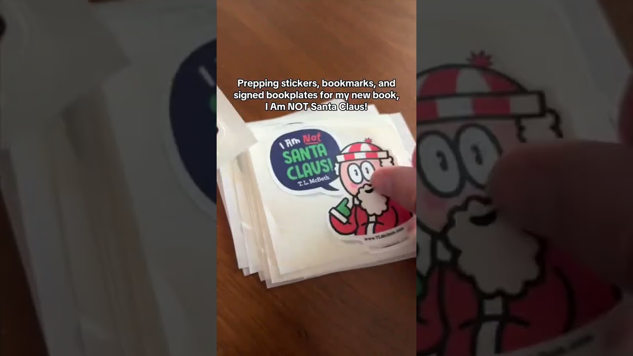 Free swag if you buy, I Am NOT Santa Claus!  #book #christmas #holiday #santa #sticker #bookmark