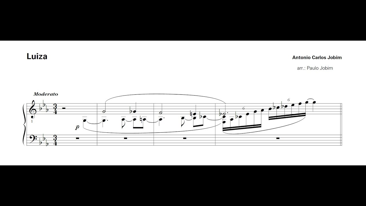 Tom Jobim - Luiza (arr. Paulo Jobim) (Itamar Assiere, piano)