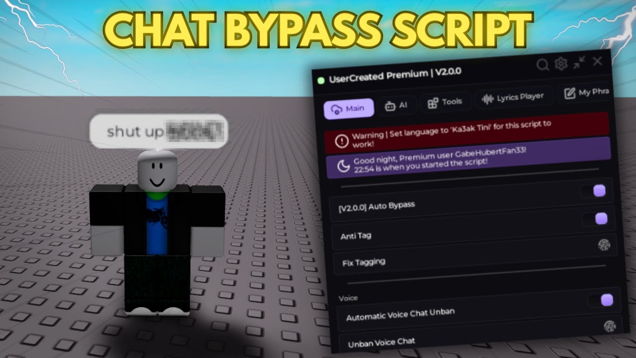 BEST Chat Bypass Script | VOICECHAT UNBAN | UserCreated Premium SHOWCASE