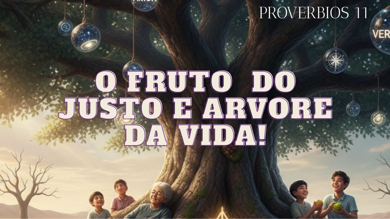 PROVEBIOS 11 O FRUTO DO JUSTO E ARVORE DA VIDA