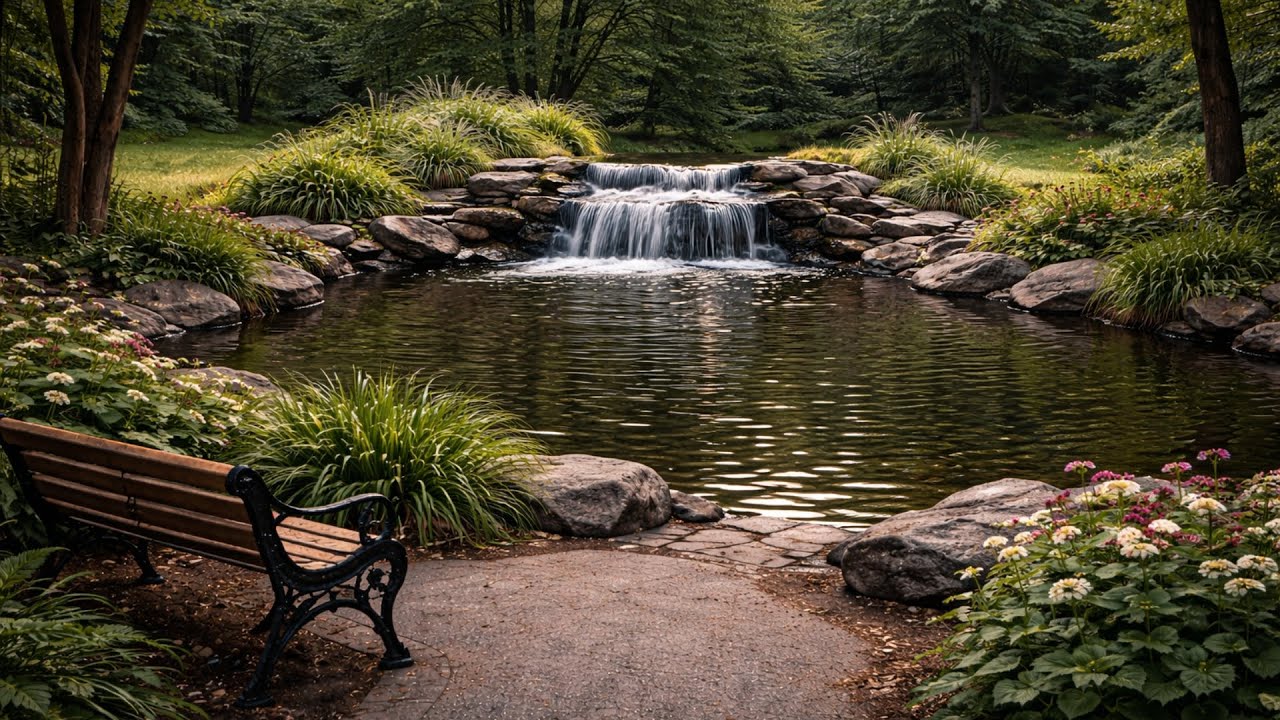 8 Hours Gentle Stream Sounds 🌿 Flowing River Ambiance for Focus, Sleep, Rest & Relaxation