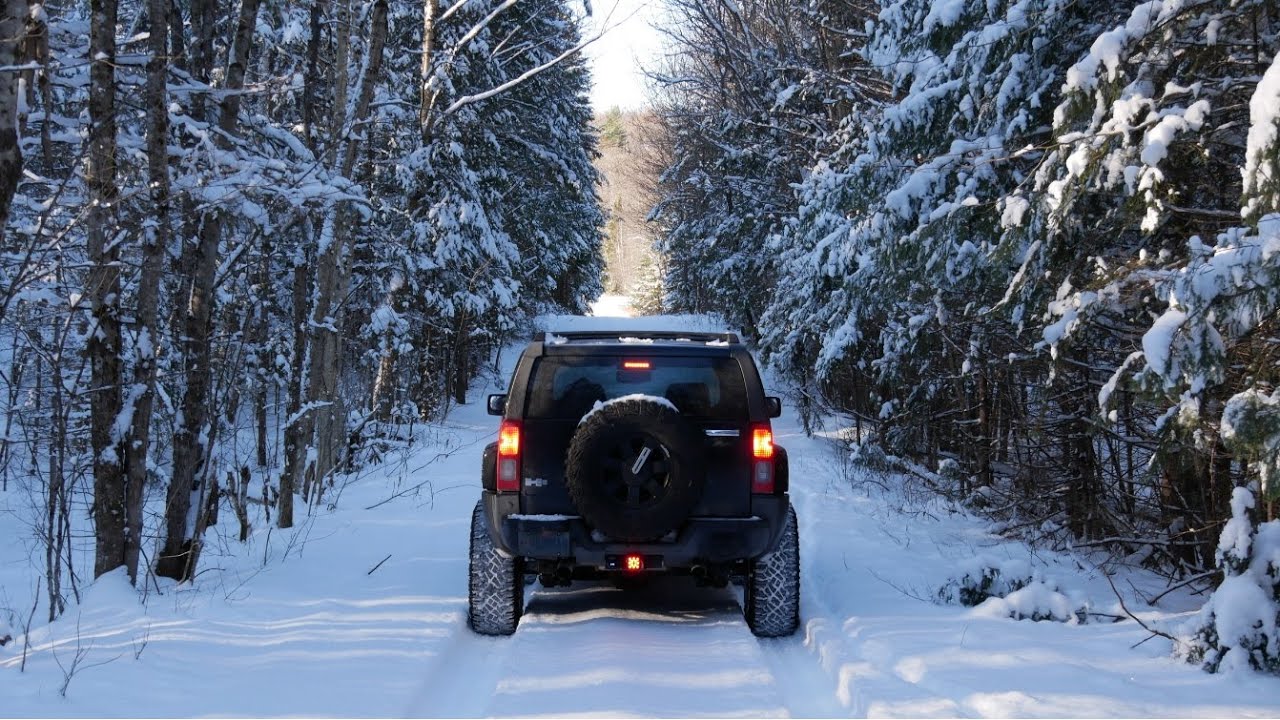 Winter 4x4 Overlanding in Canadian Wilderness on Hummer H3