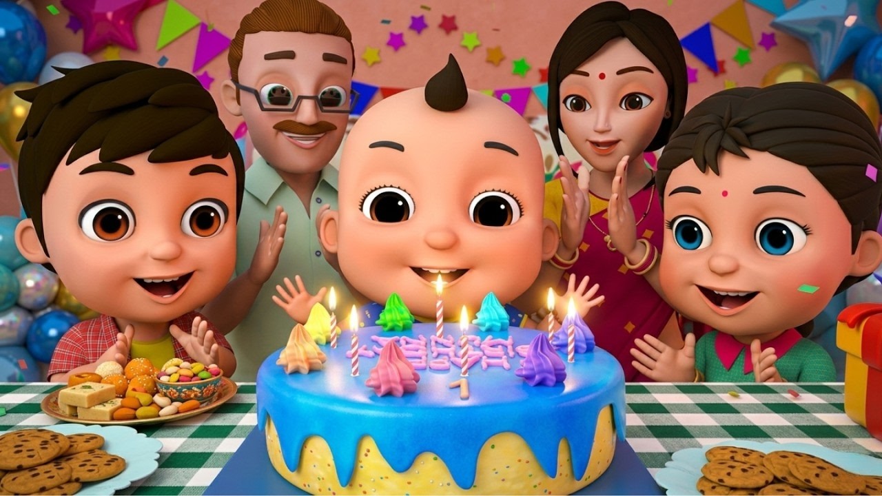 Birthday Song | मुन्ने का जन्मदिन 🍰 | Popular Hindi Rhymes - Zappy Kids